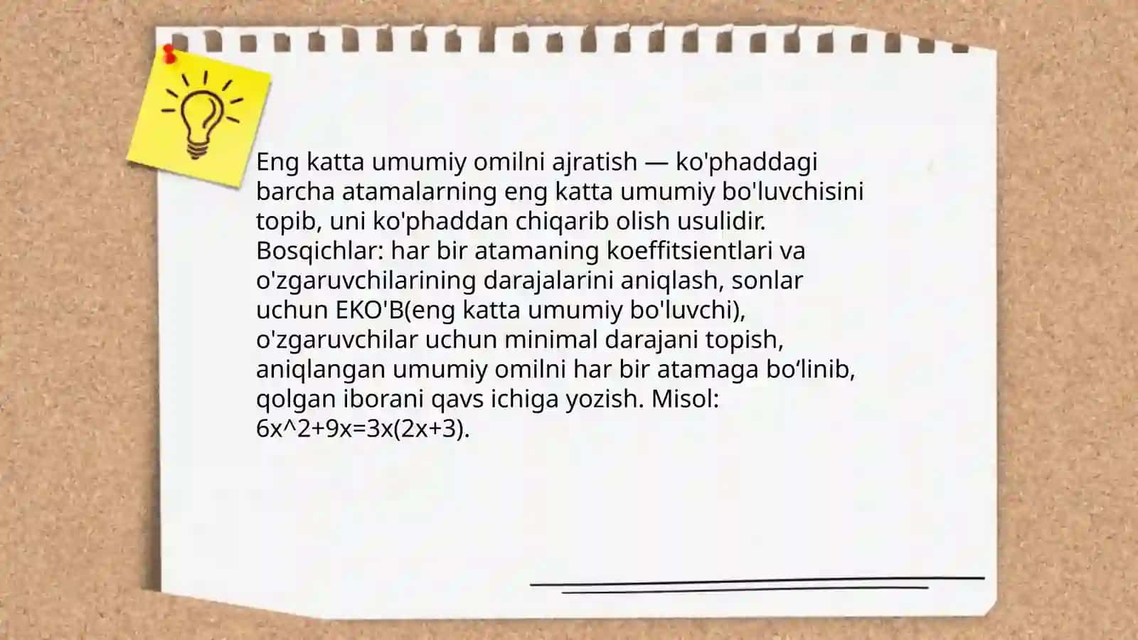 Ko'phadni ko'paytuvchilarga ajratish 4