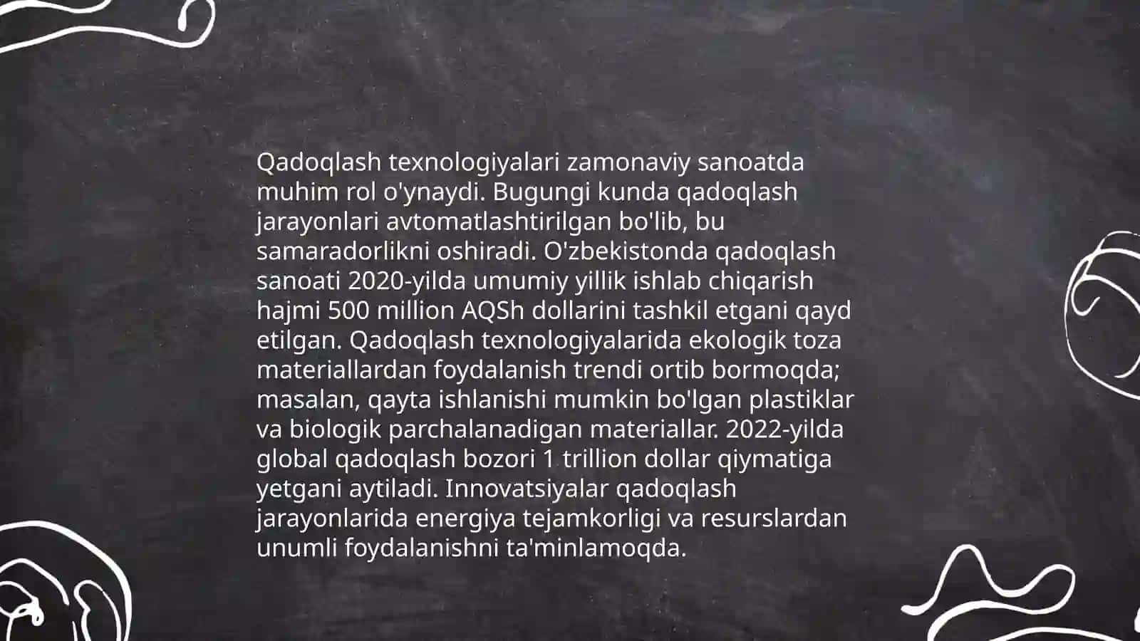 Tayyor mahsulotlarni qadoqlash saqlash va foydalanish usullari 4