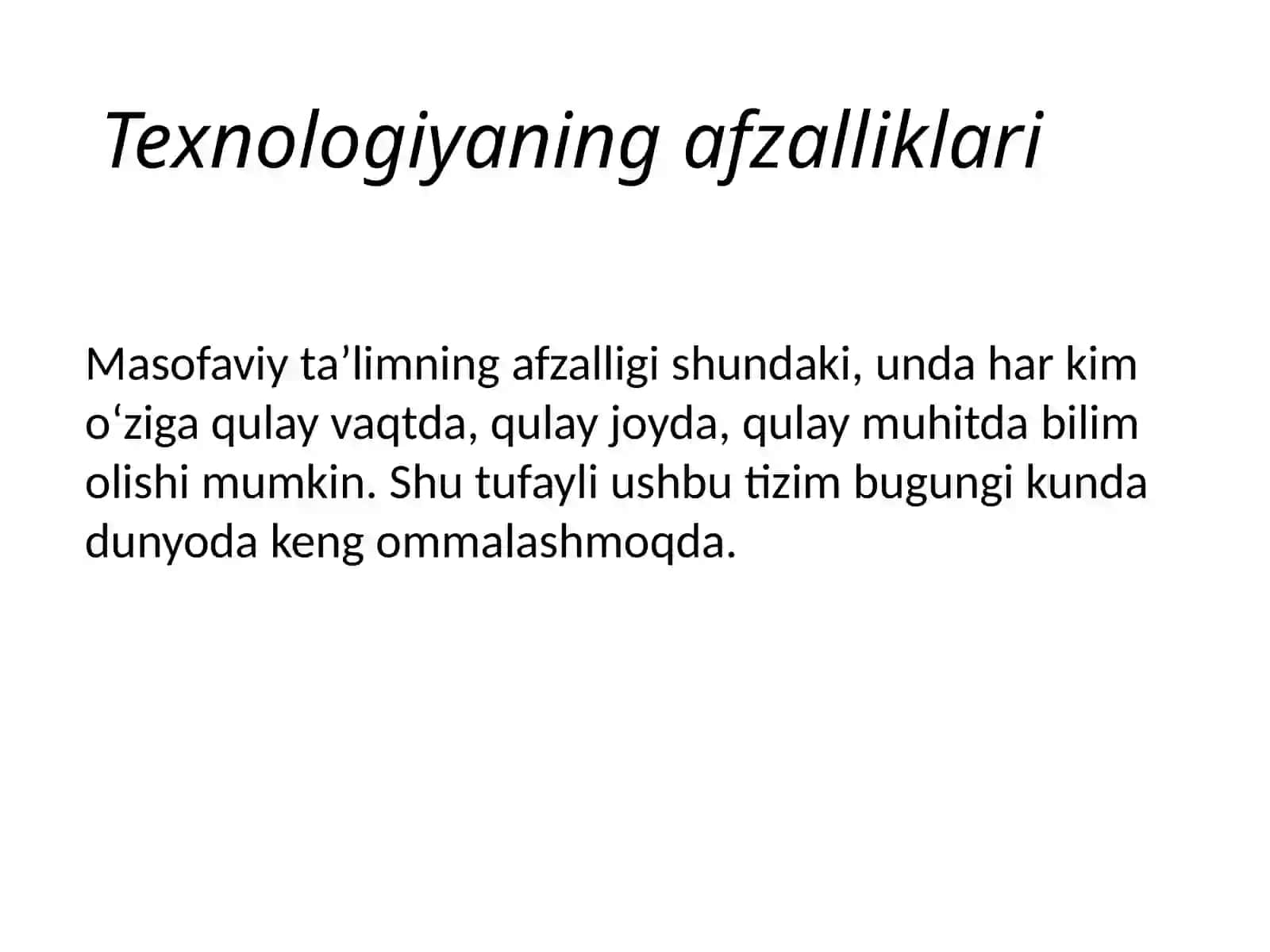 Masofadan o'qitish texnologiyalari 4
