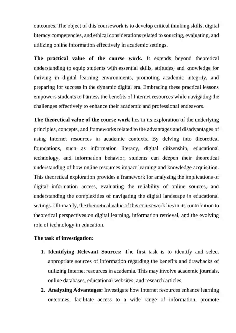 Advantages and disadvantages of using internet resources 4
