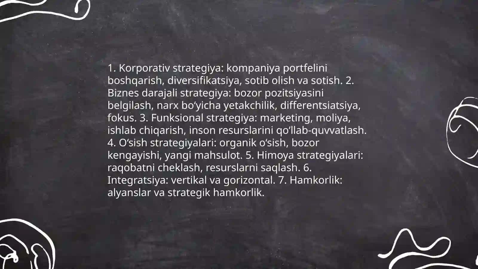 Strategiya turlari va ularning mohiyati 4