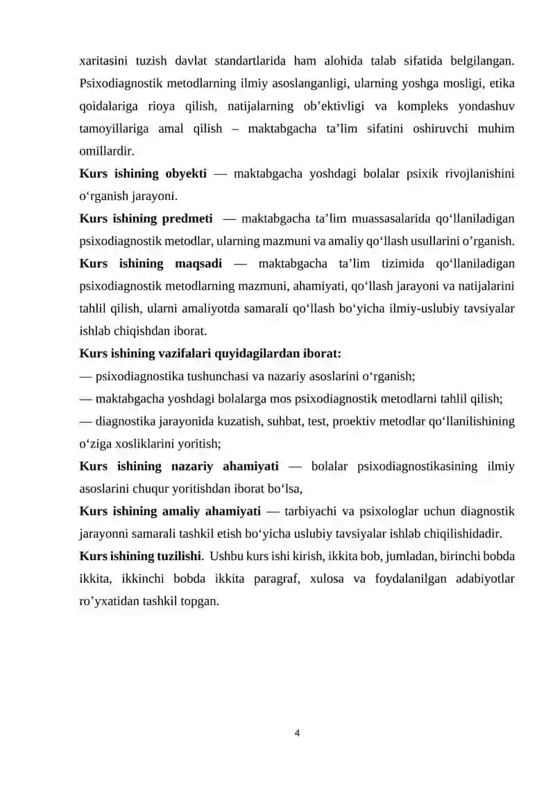 MAKTABGACHA TARBIYA YOSH DAVRI PSIXODIAGNOSTIKASI 4