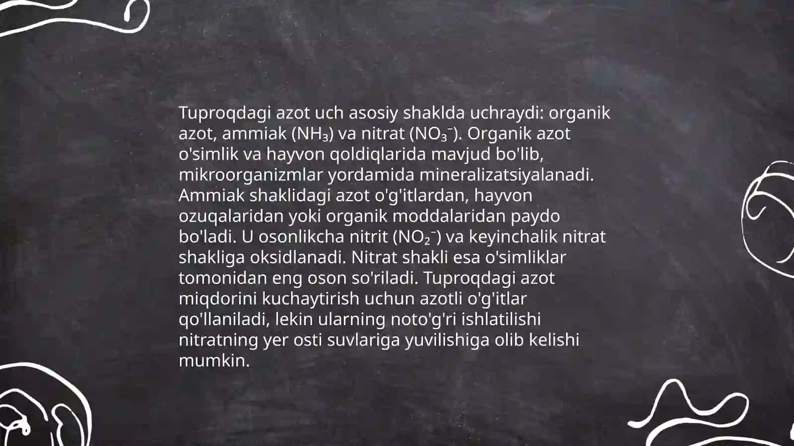 Tuproqning kimyoviy tarkibi 4