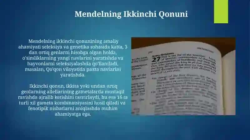 Mendelning Birinchi Qonuni 4