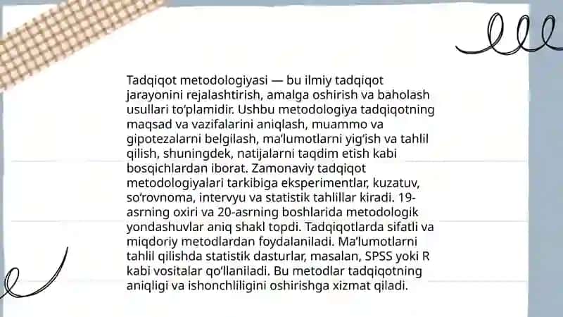 Tajriba-sinov ishlarining ilmiy asoslari 4