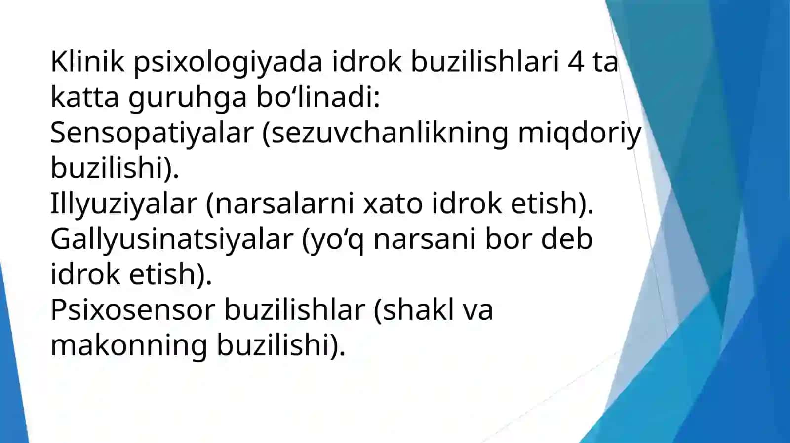 IDROK BUZILISH TURLARI 4