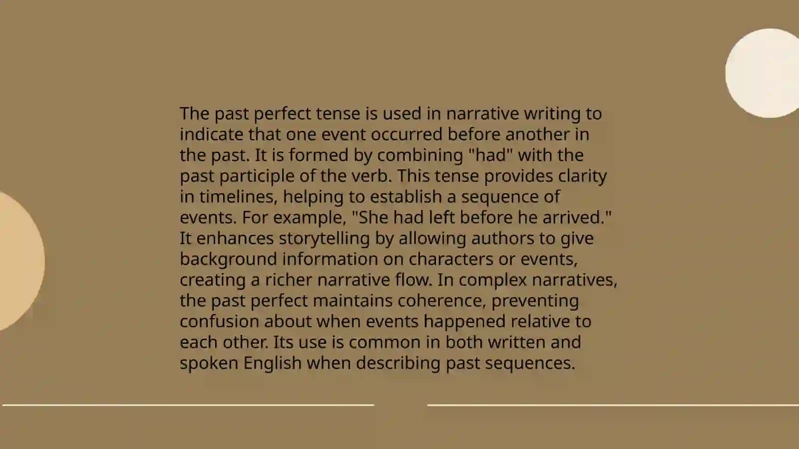 Past perfect tense 4