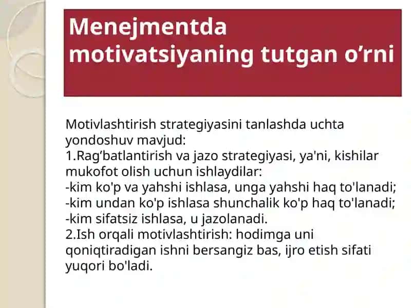 MENEJMENTDA MOTIVLASHTIRISH 4