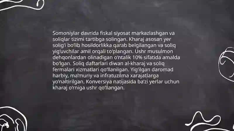 IX-XI asirlardagi O'rta Osiyodagi iqtisodiy fikirlar 4