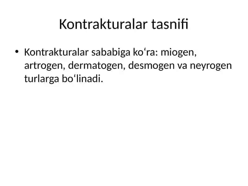 Bo‘g‘imlar kontraktura va ankilozlari 4