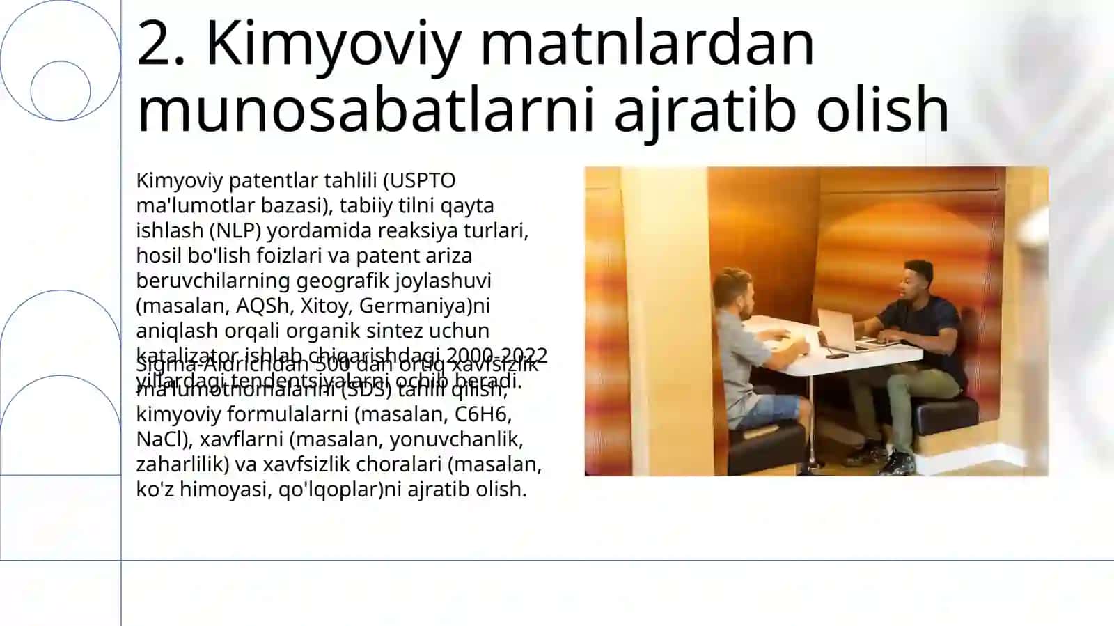 Kimyofaniga oid lug'at va matnlar bilan ishlash 4