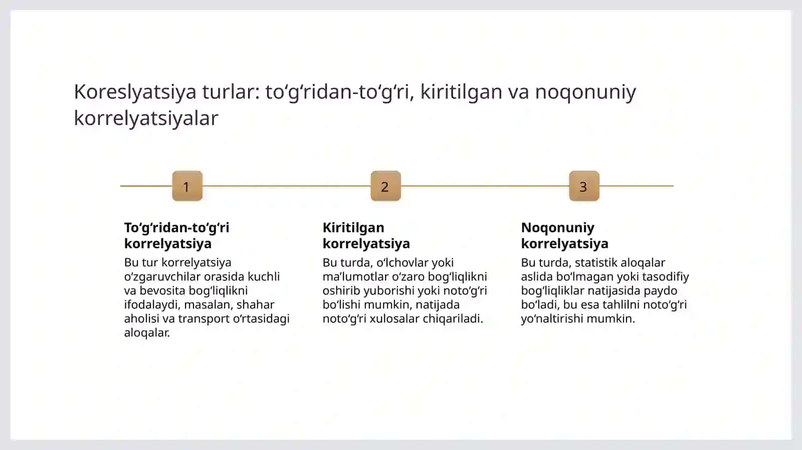 Statistik korelyatsion va regressiv tahlil metodlari 4