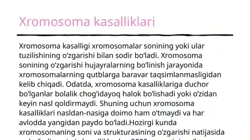 Irsiy kasalliklar 4
