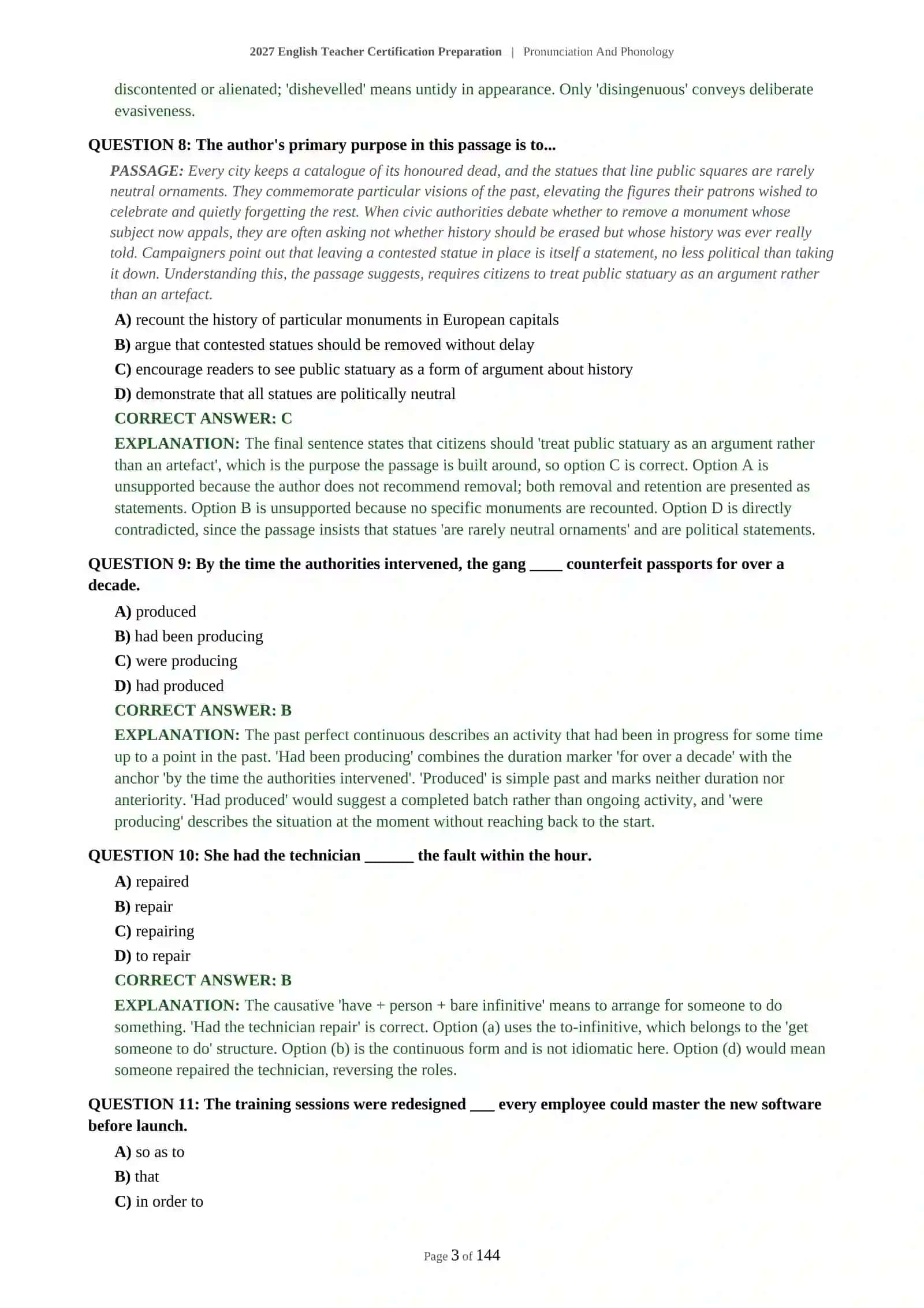 Pronunciation And Phonology English Teacher Certification Preparation 2027 4