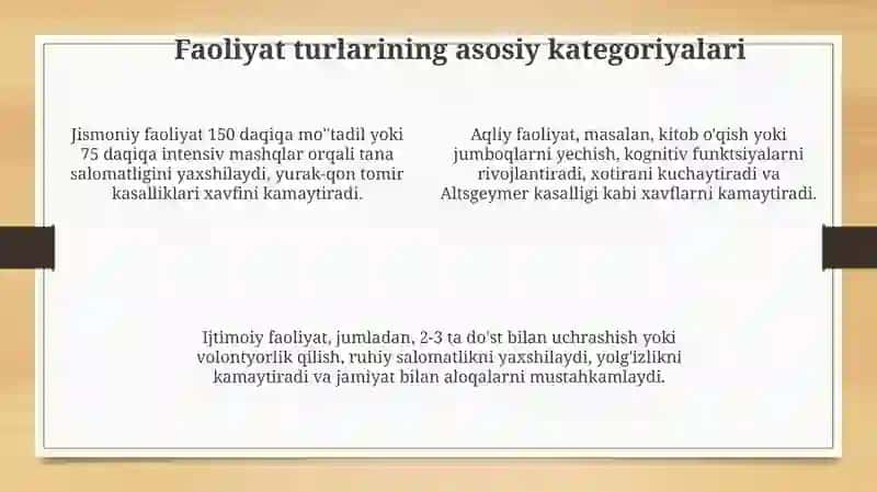 Faoliyat turlari va ularning ahamiyati 4
