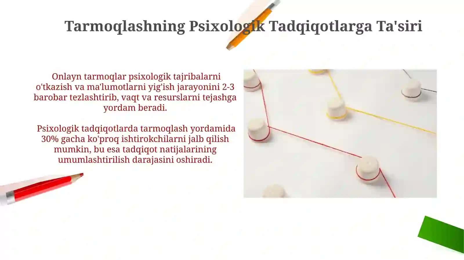 Psixologiyada Networking yoʻnalishlari va afzaliklari 4