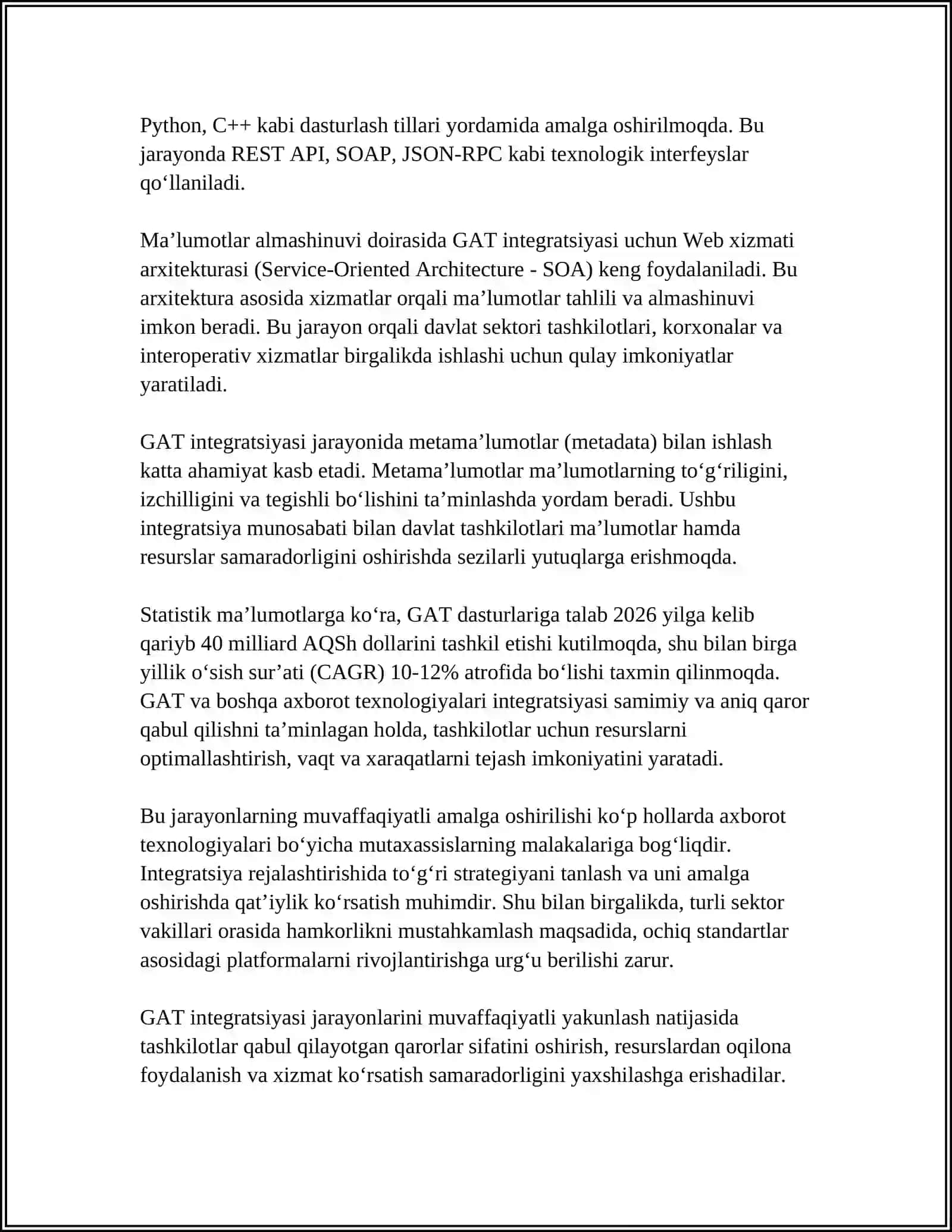 GEOAXBOROT TIZIMLARINI INTEGRATSIYASI 4