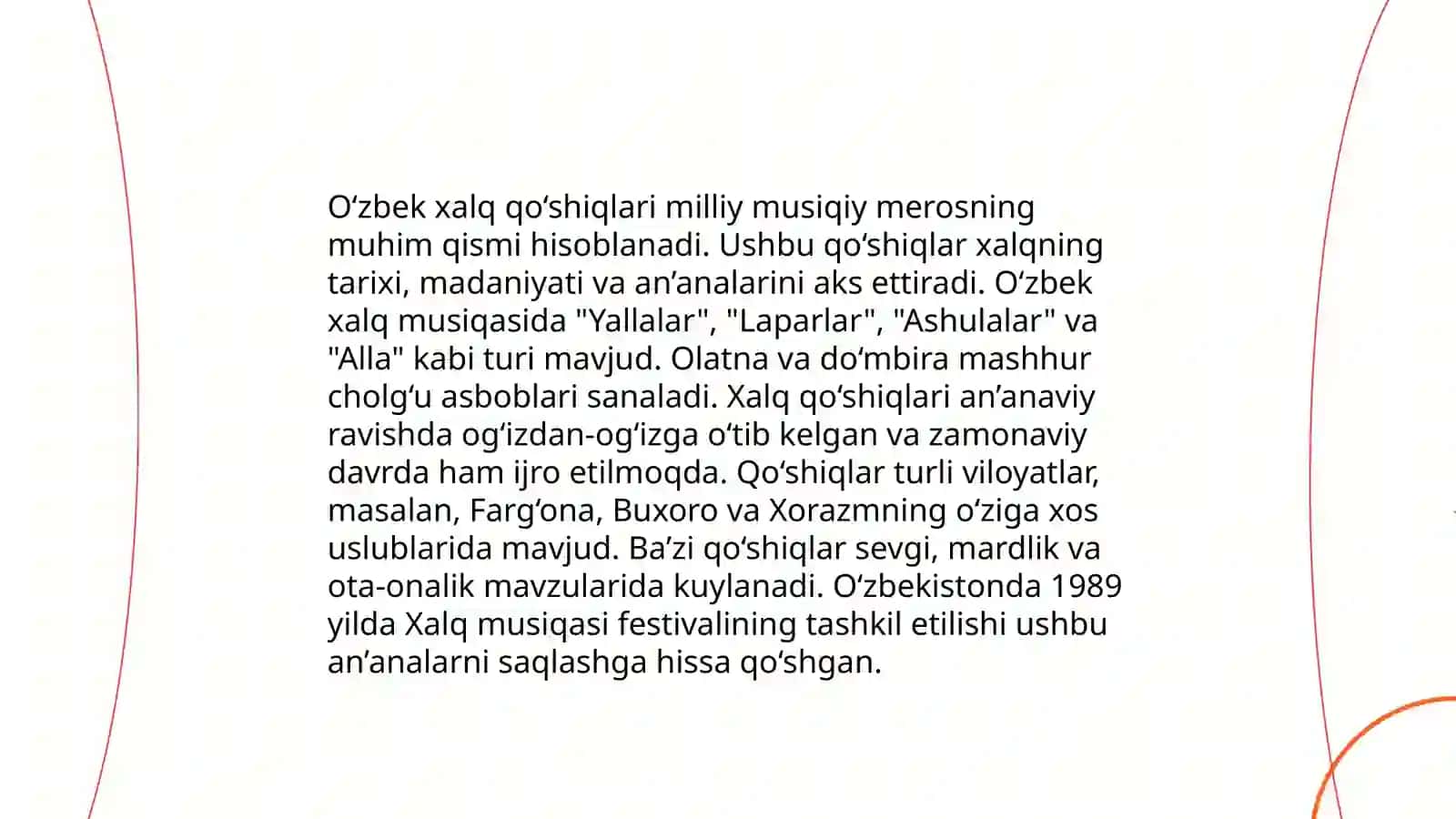 O’zbek xalq musiqa ijodi 4