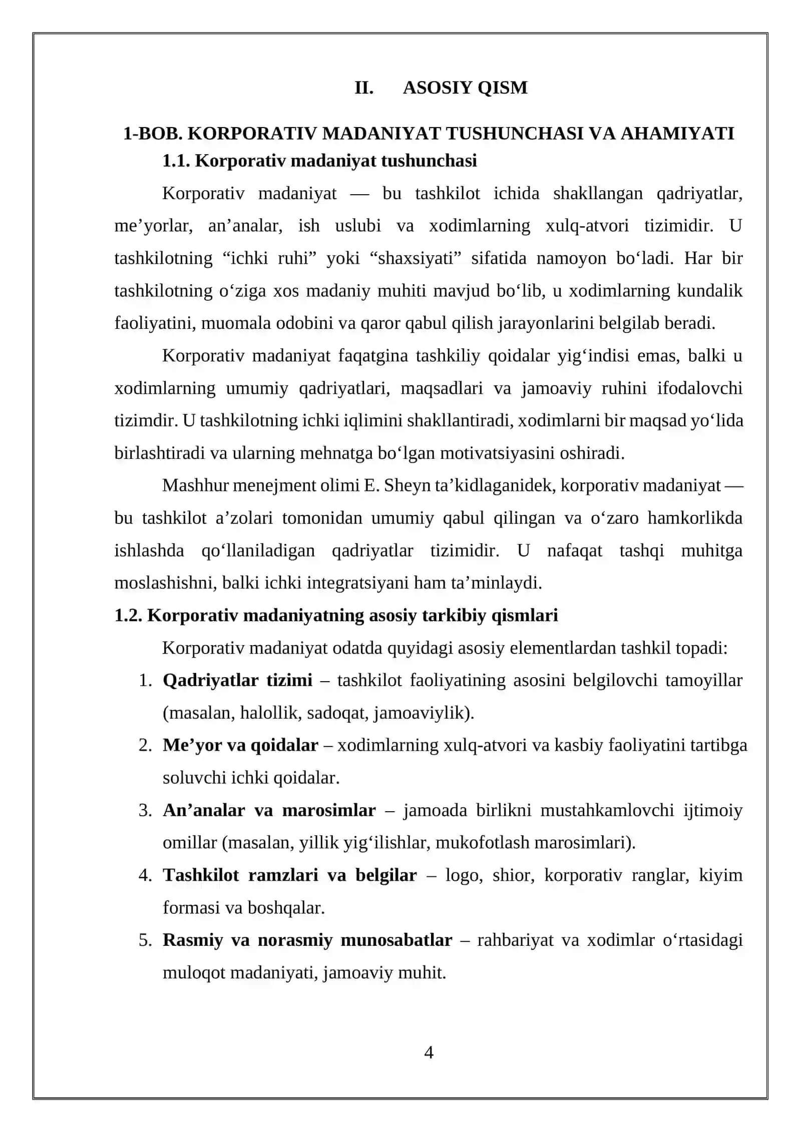 “Korporativ madaniyat va vaqtni boshqarish standartlari” 4