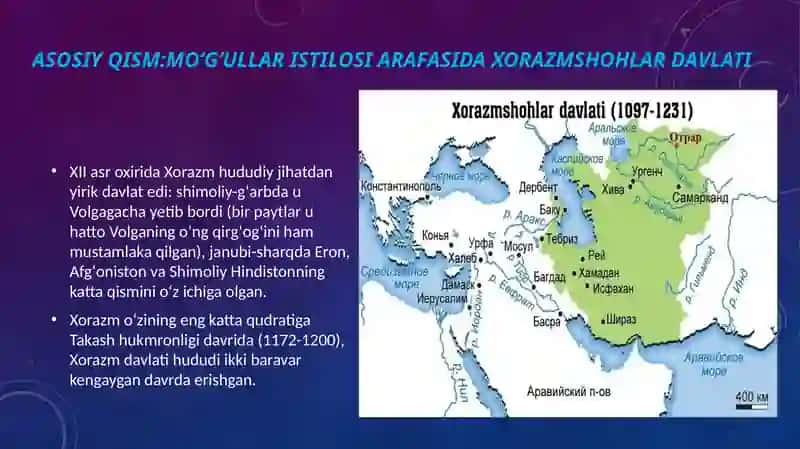 Moʻgʻullar istilosi Movarounnahr va Xuroson hududidiga 4