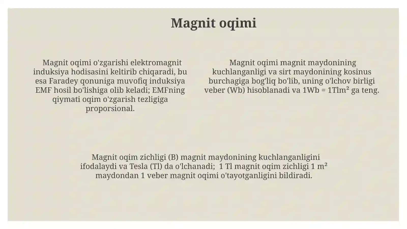 Magnit induksiyasi 4