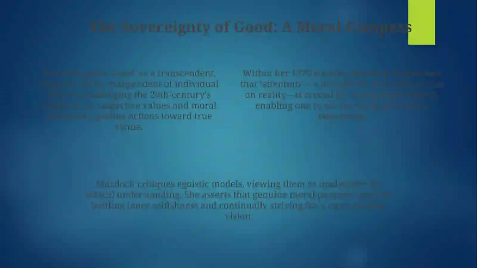 The Philosophy of Iris Murdoch 4