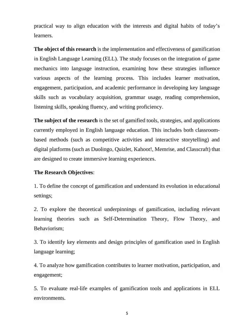 GAMIFICATION IN ENGLISH LANGUAGE LEARNING: A TOOL FOR STUDENT ENGAGEMENT 4