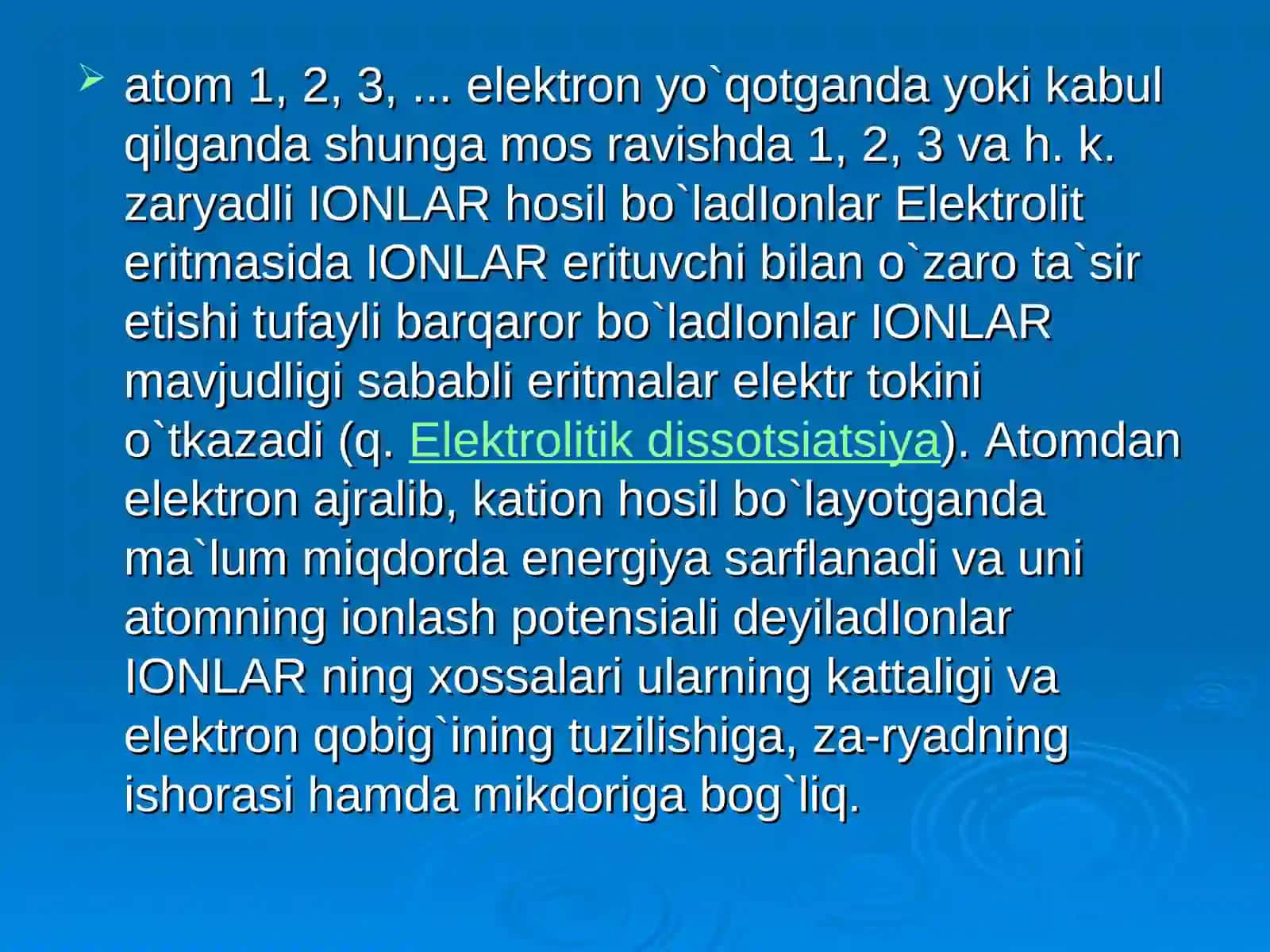 Noorganik Ionlarning ahamiyati va vazifasi 4
