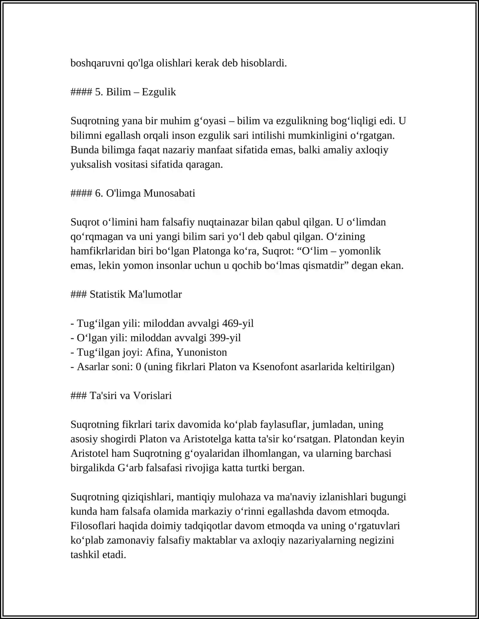 FALSAFADA SUQROT TA'LIMOTI 4