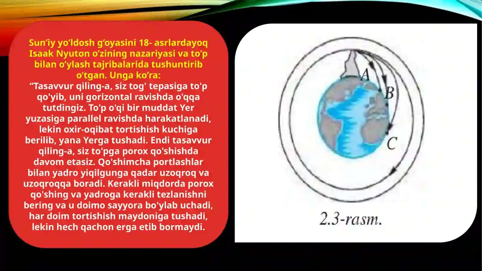Sun’iy yo’ldoshni mo’ljallangan orbitaga chiqarish 4