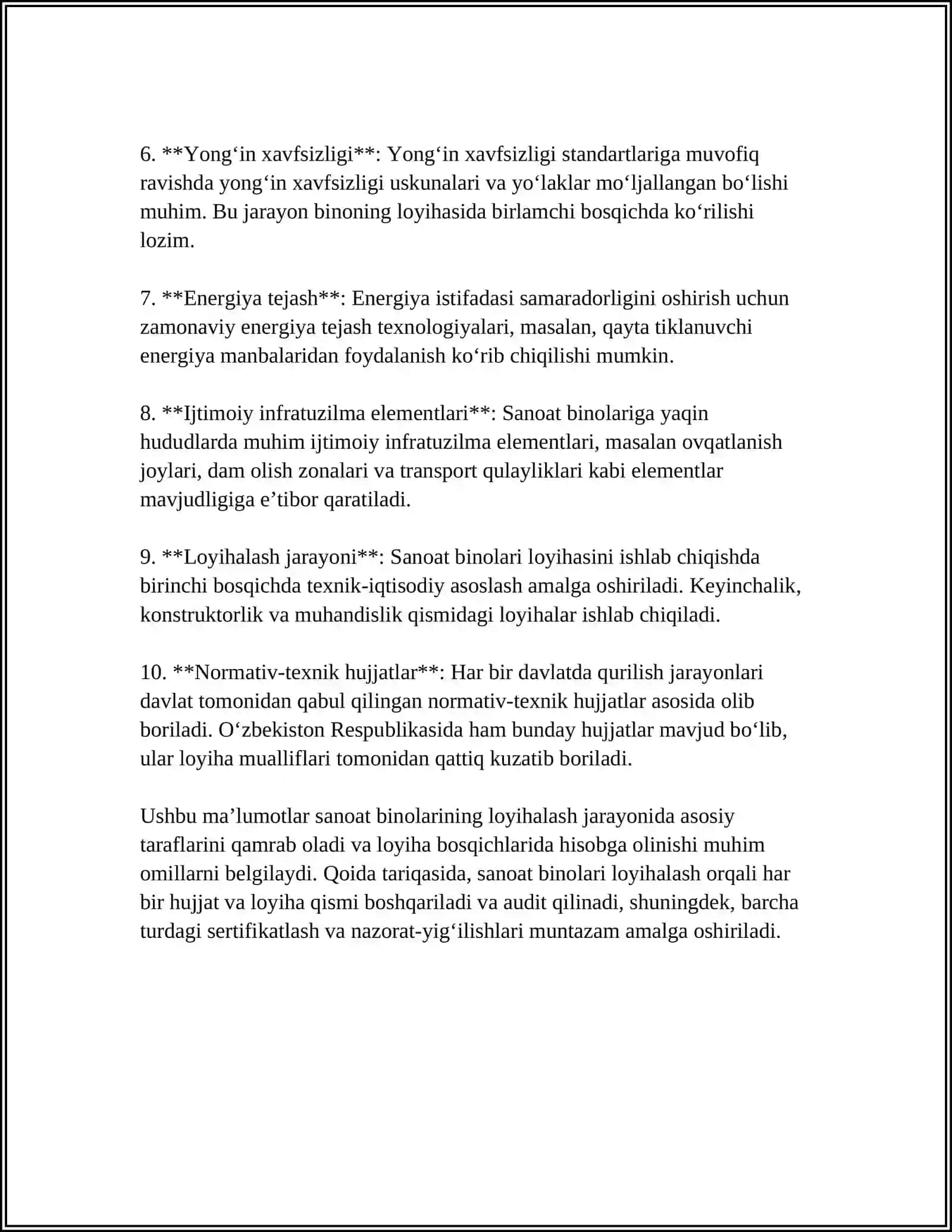 Sanoat binosi loyihalash 4