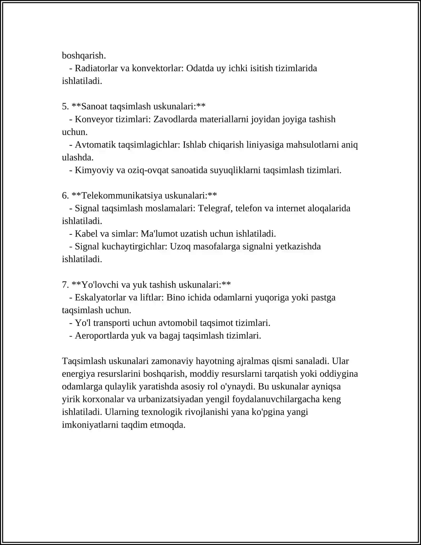 TAQSIMLASH,TEKSHIRISH VA SOZLASH USKUNALARI 4