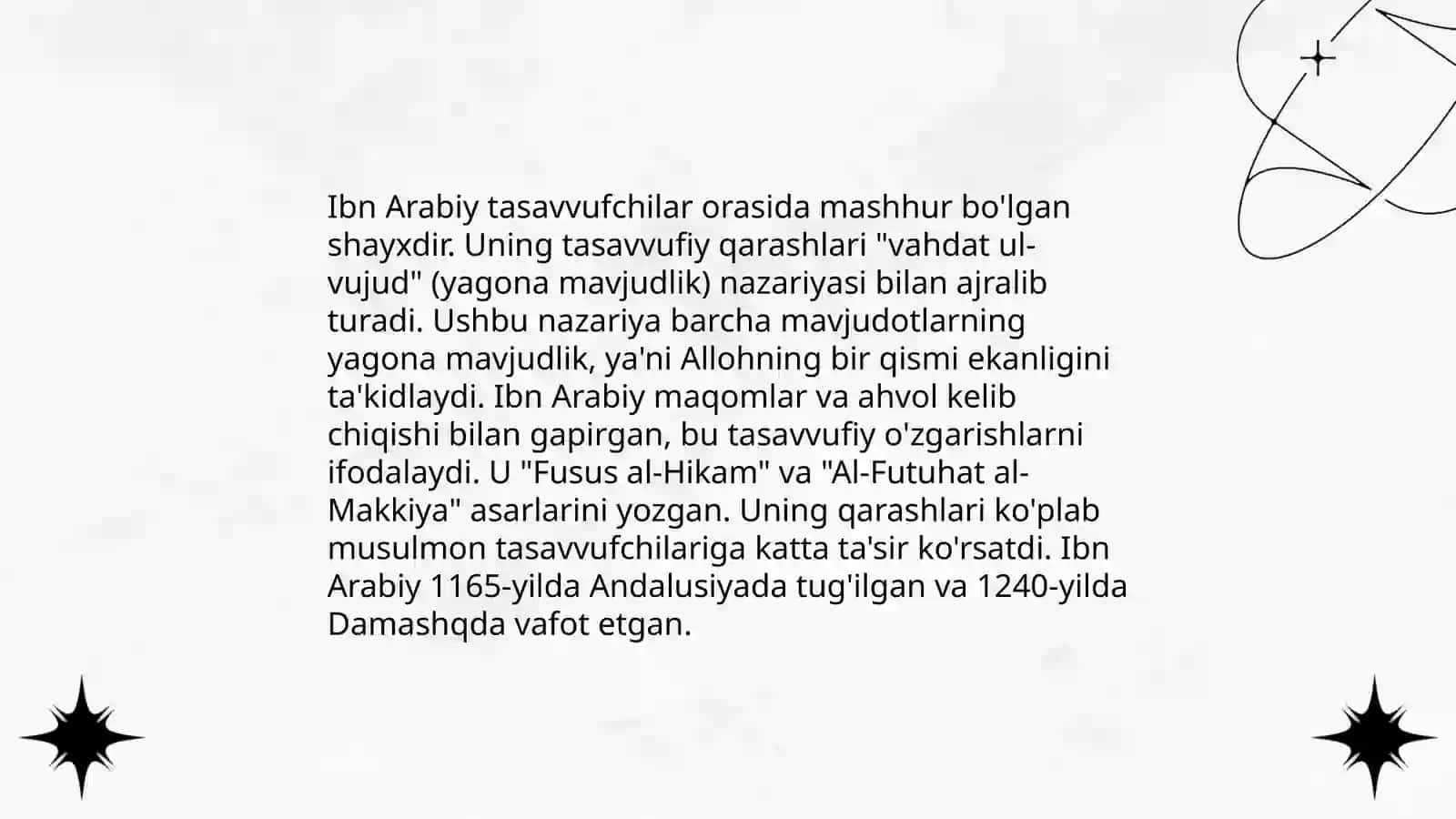 Ibn Arabiy haqida 4