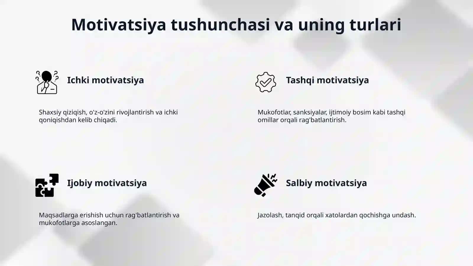 Motivatsiya haqida umumiy tushuncha 4