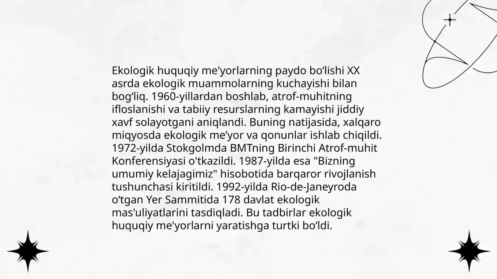 Ekologiya huquqi fanining rivojlanish tarixi 4