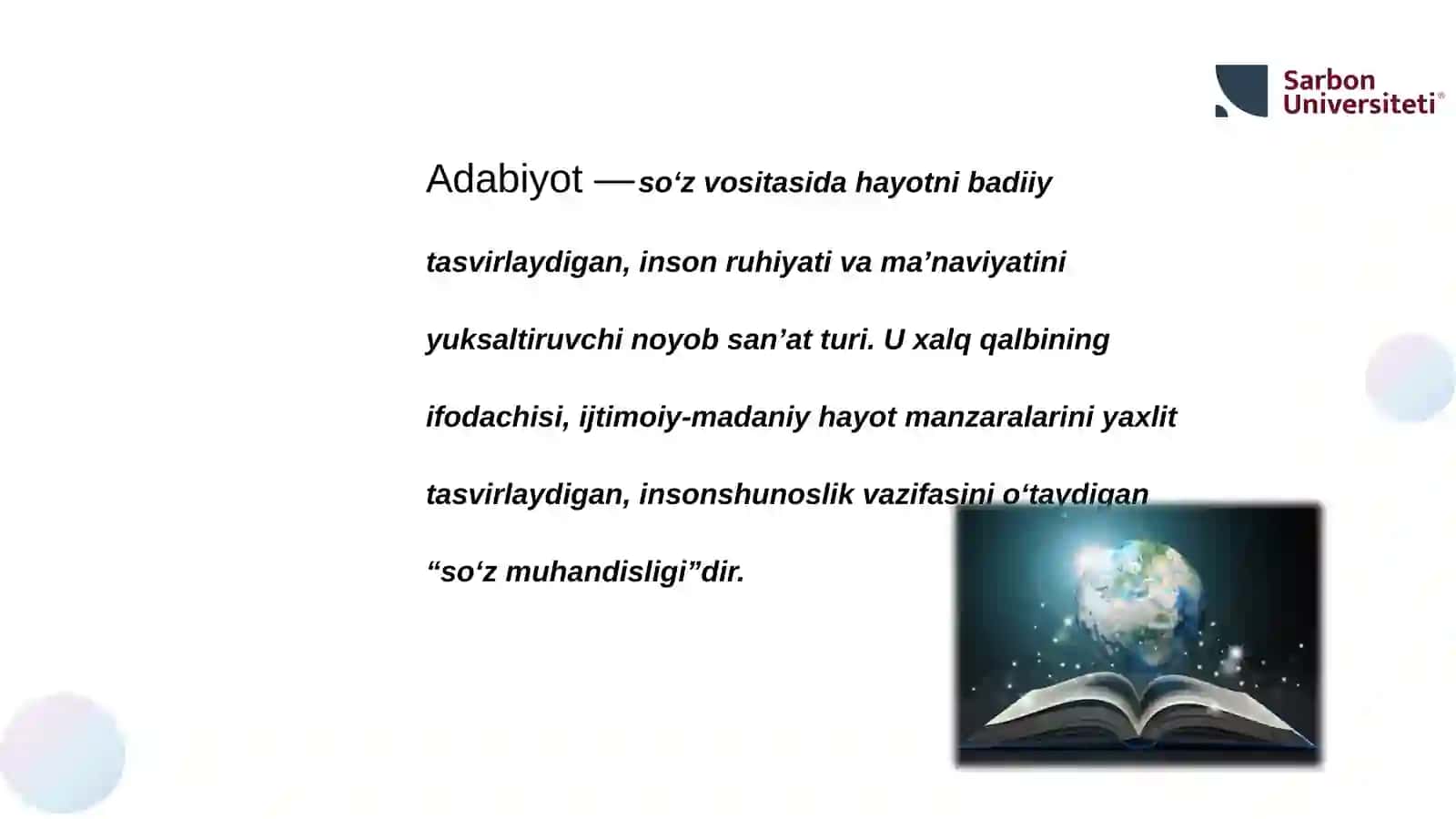 O‘ZBEK ADABIYOTI TARIXI 4