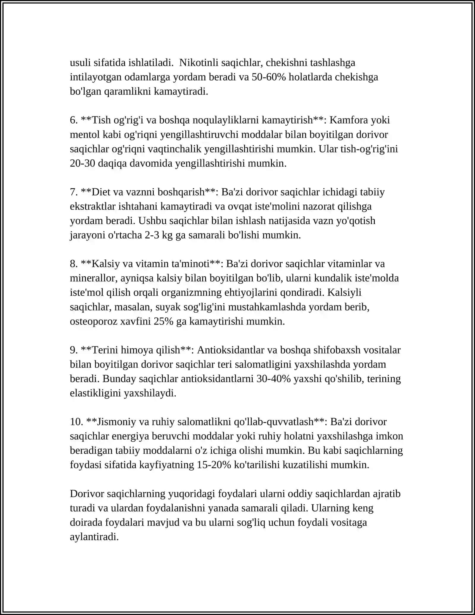 Dorivor saqichlar 4