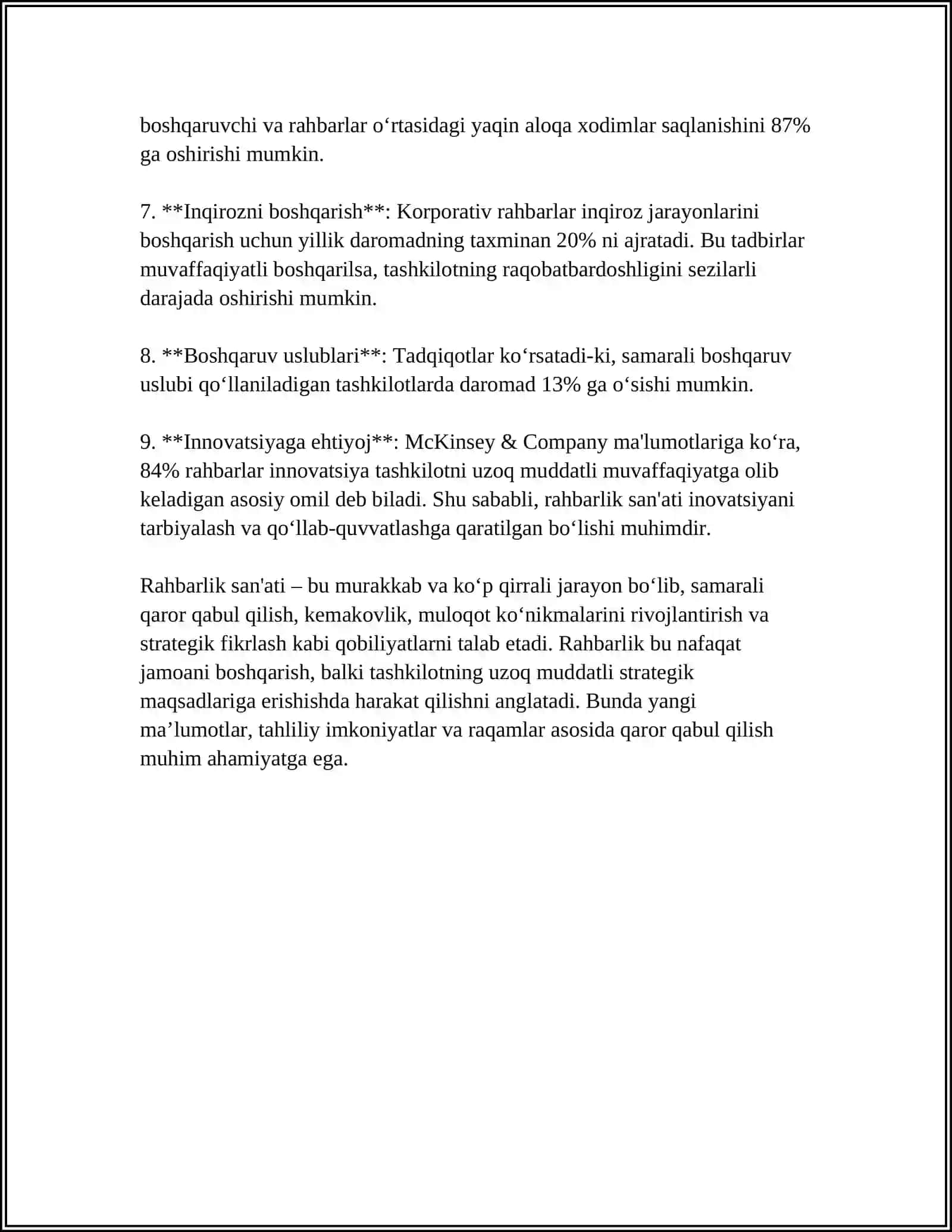 RAHBARNING HODIMLARGA MUNOSABATI 4