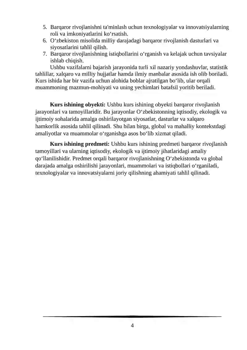 Barqaror rivojlanishning hozirgi davirdagi rivoji 4