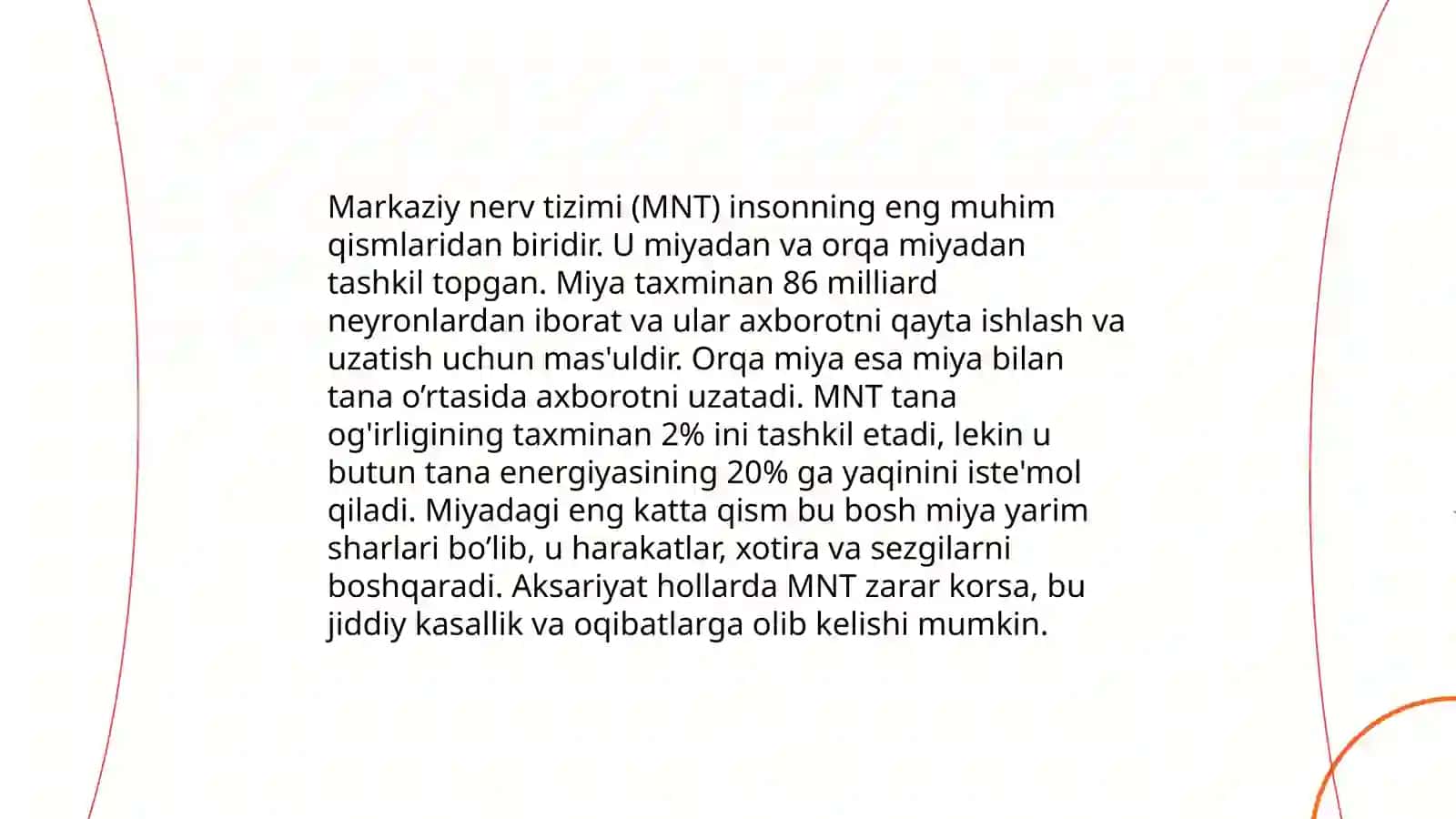 Nerv sistemasi va uning faoliyati 4