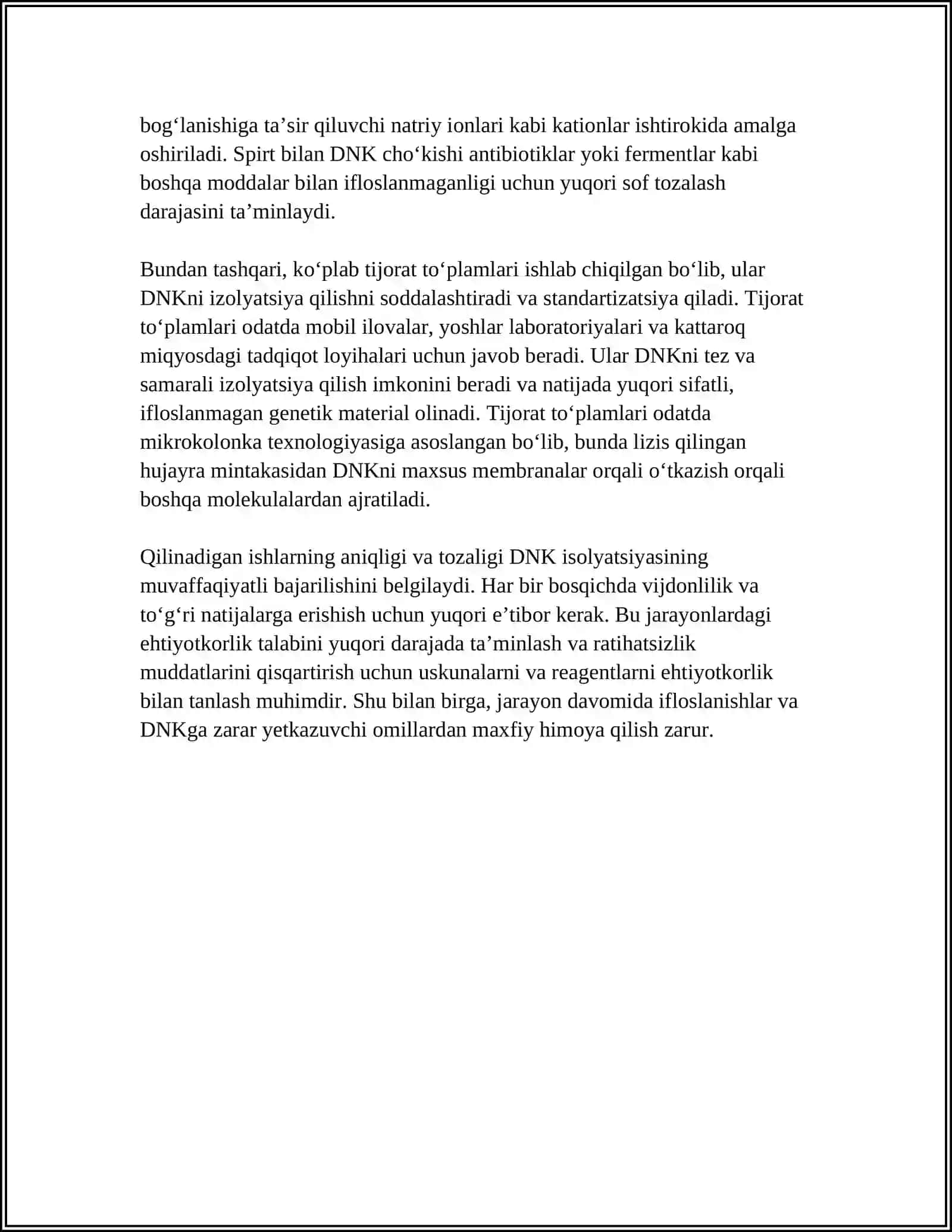 MOLEKULYAR BIOLOGIYANING TADQIQOT METODLARI 4