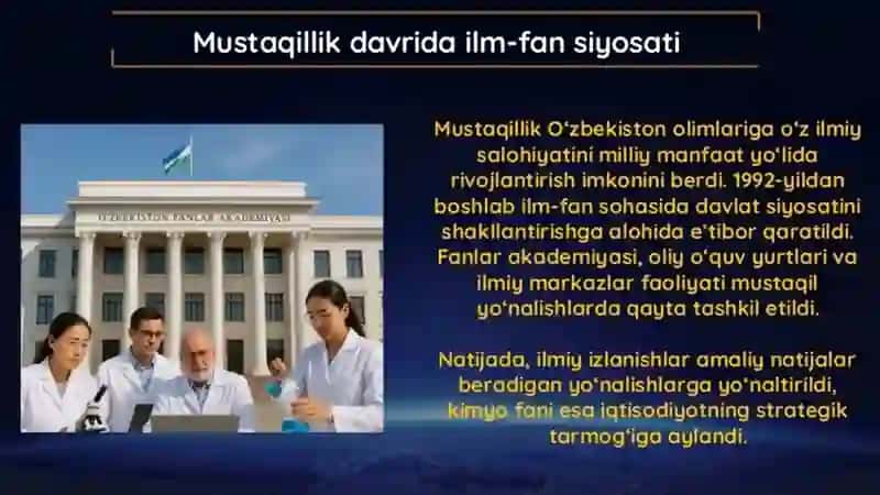 Oʻzbekistonda kimyo va uning tarixi 4