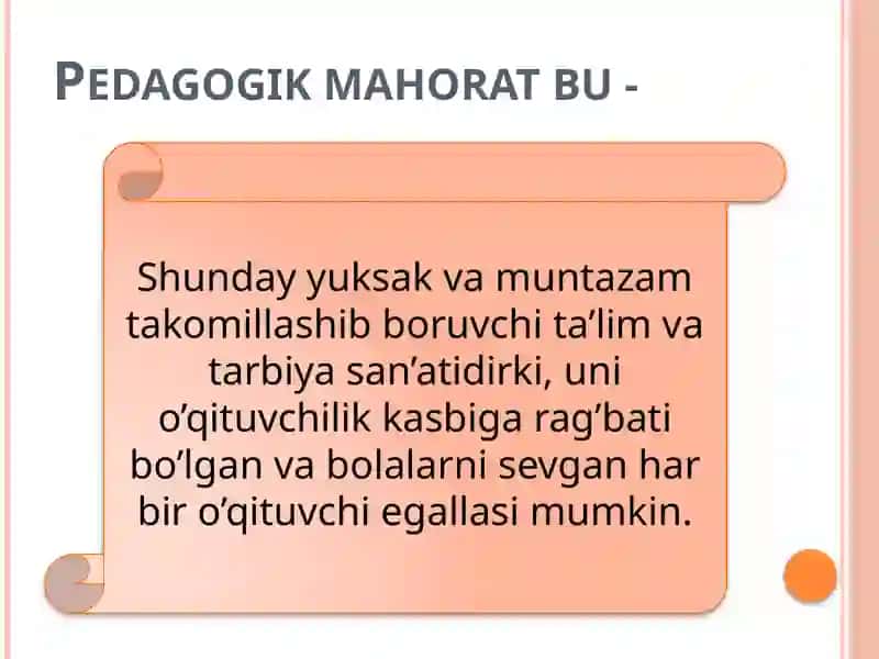 Pedagogik Mahorat 4