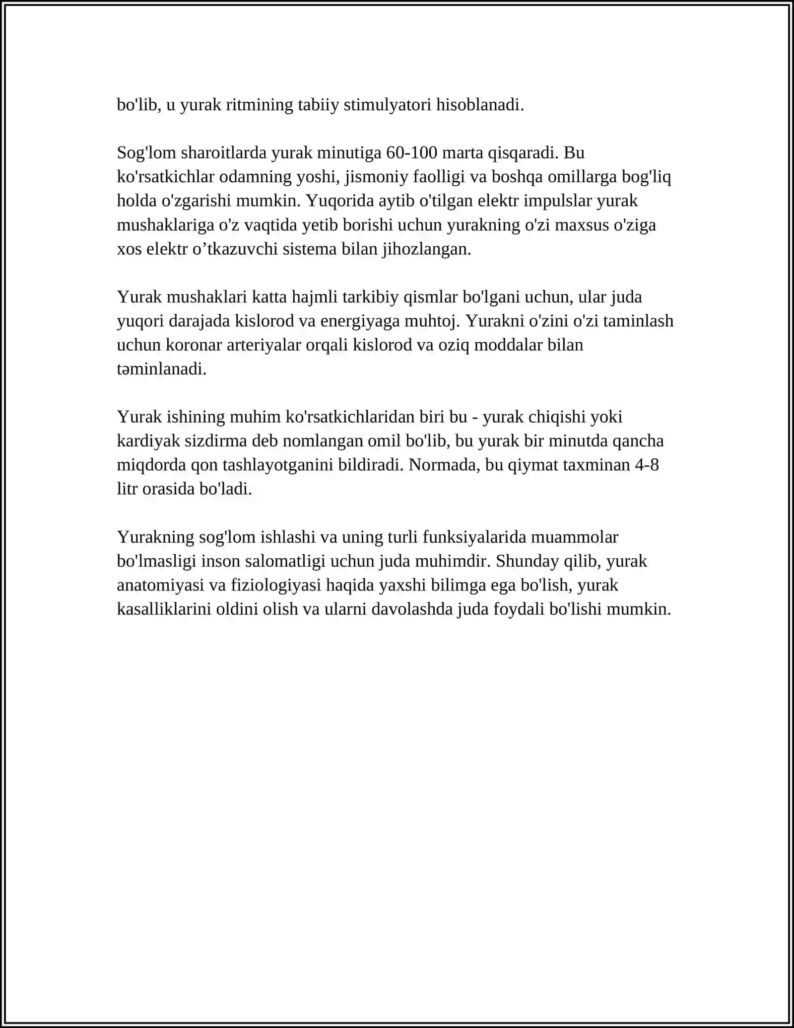 YURAK PATOLOGIYASI REFERAT 4