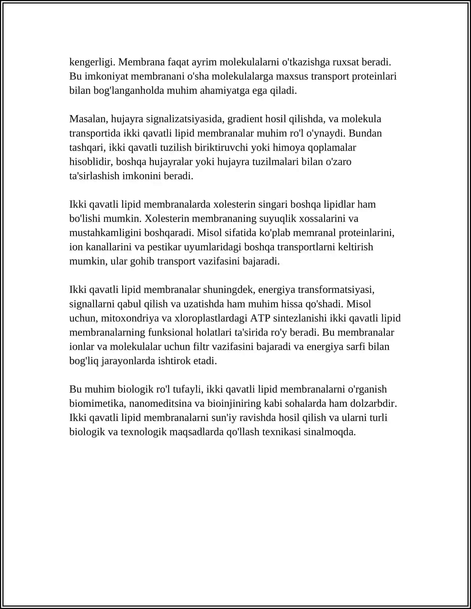 IKKI QAVATLI LIPID MEMBRANALARI 4