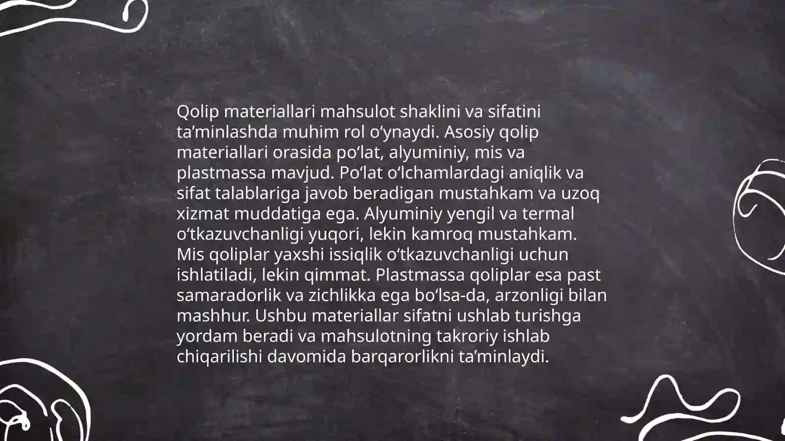 Qolip va hosila munosabati 4