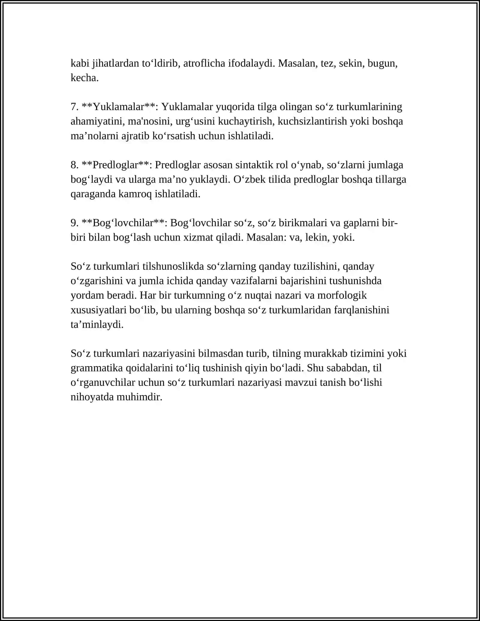 SO‘Z TURKUMLARINI O‘RGANISHGA OID ADABIYOTLAR RUYXATI 4