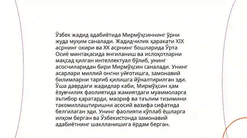 Мирмўҳсин Шермуҳаммадовнинг ҳаёти ва ижоди 4