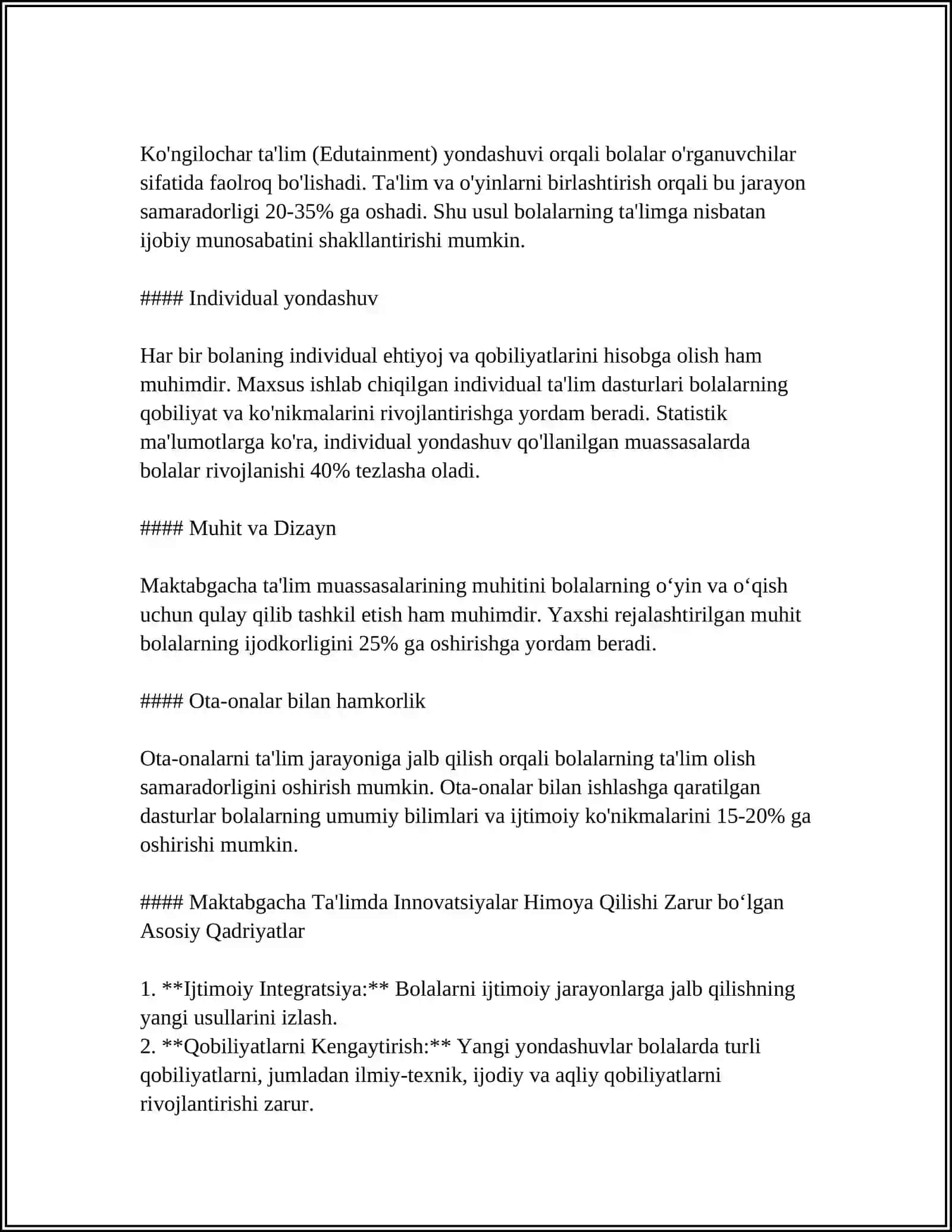 MAKTABGACHA TA'LIMDA INNOVATSION YONDASHUVLAR 4