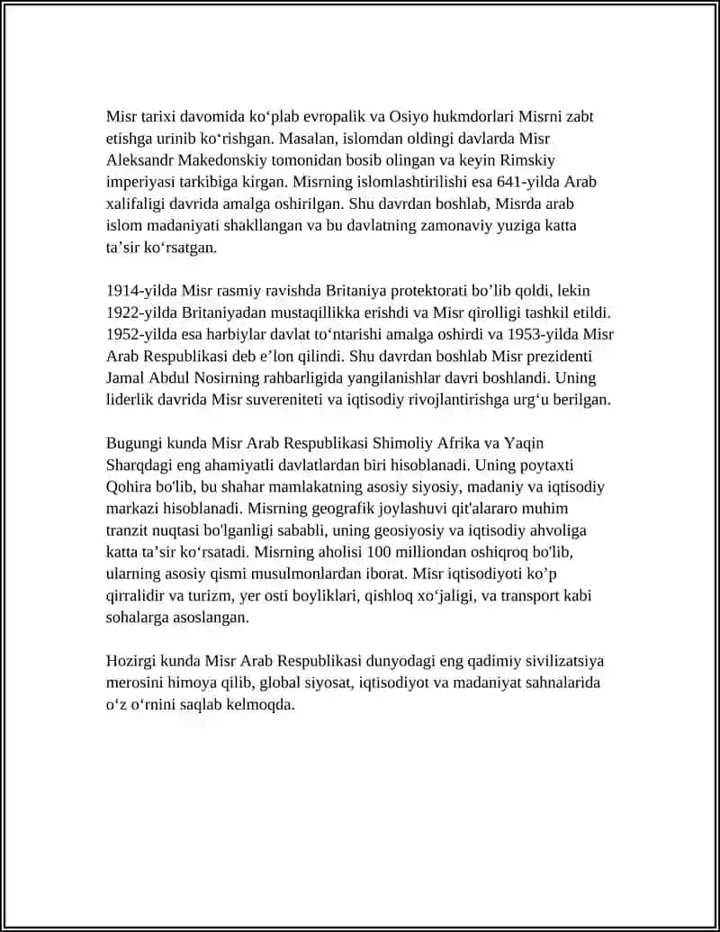 MISR ARAB RESPUBLIKASI 4